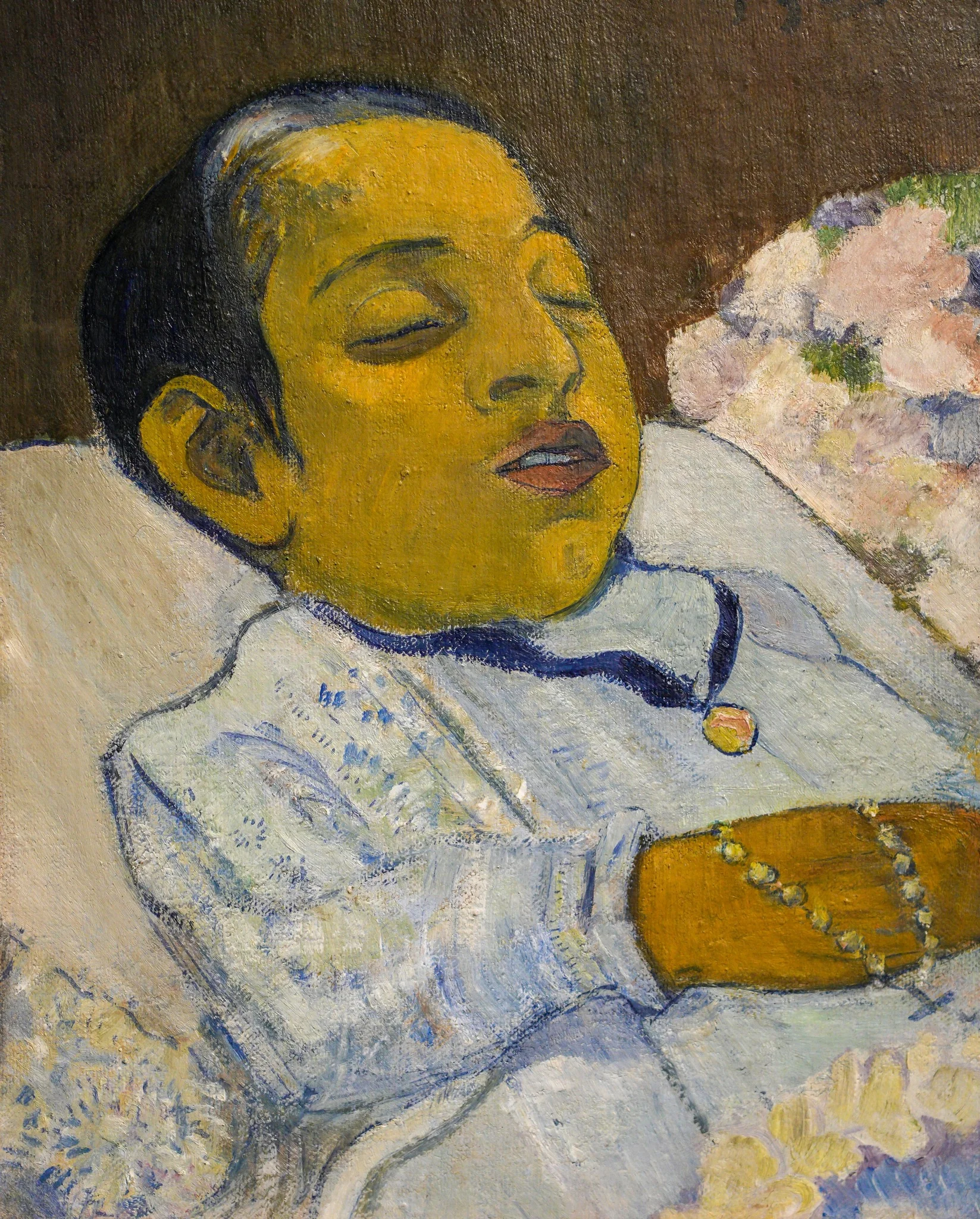 Deathbed portrait of Aristide 'Atiti' Suhas, died 5 March 1892, 1.5 years old