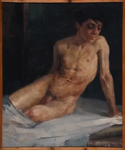Male nude study