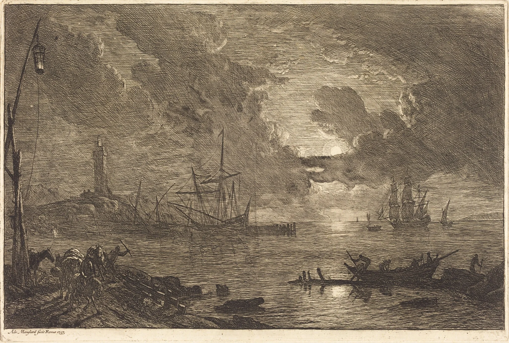 Harbor by Moonlight