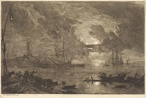 Harbor by Moonlight