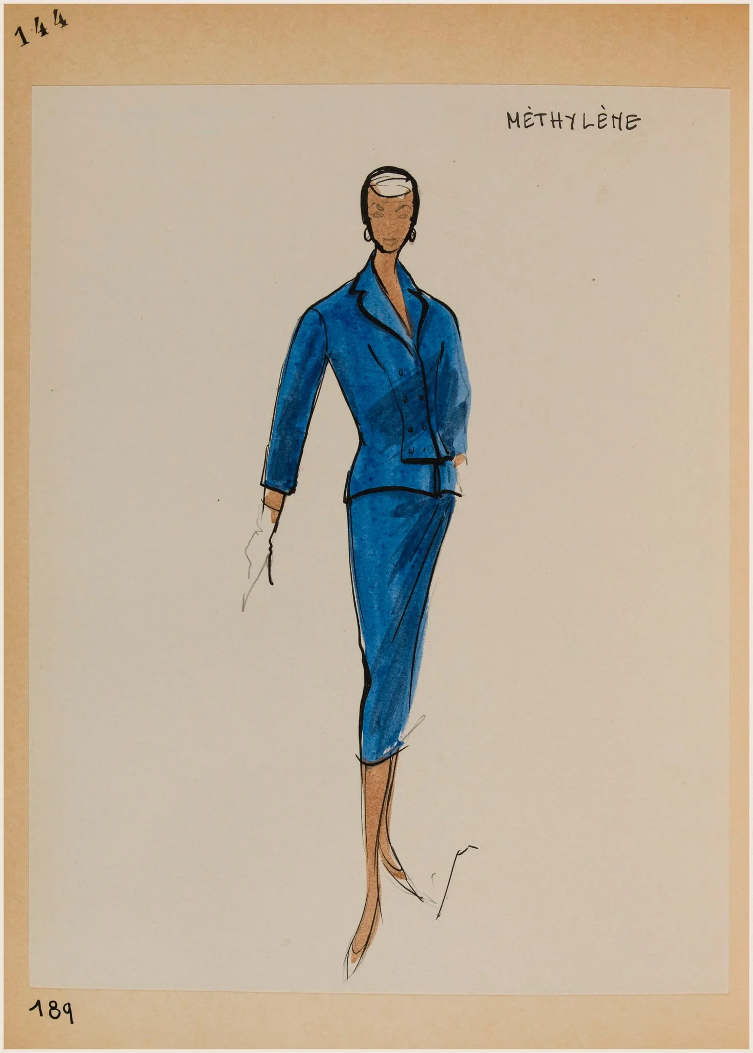 Méthylène, by Carven, 1956