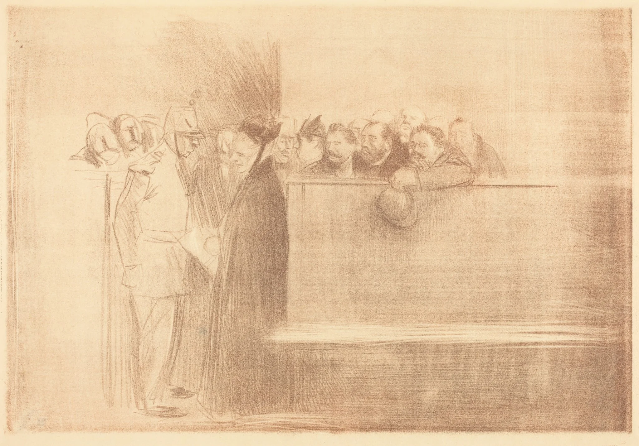 L'audience (3e planche) (The Hearing) (third plate)