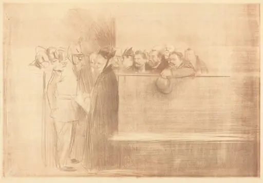 L'audience (3e planche) (The Hearing) (third plate)