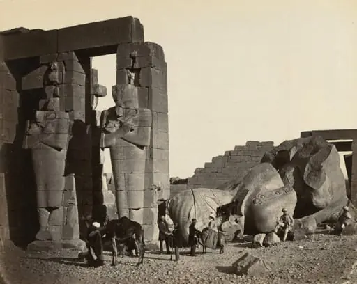 Fallen Statue at the Ramesseum, Thebes