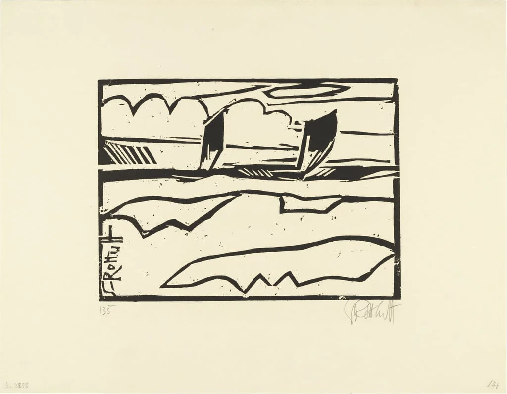 Untitled, by Karl Schmidt-Rottluff, ink, 1913