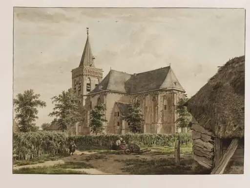 View of the Oude Kerk at Ede in Gelderland