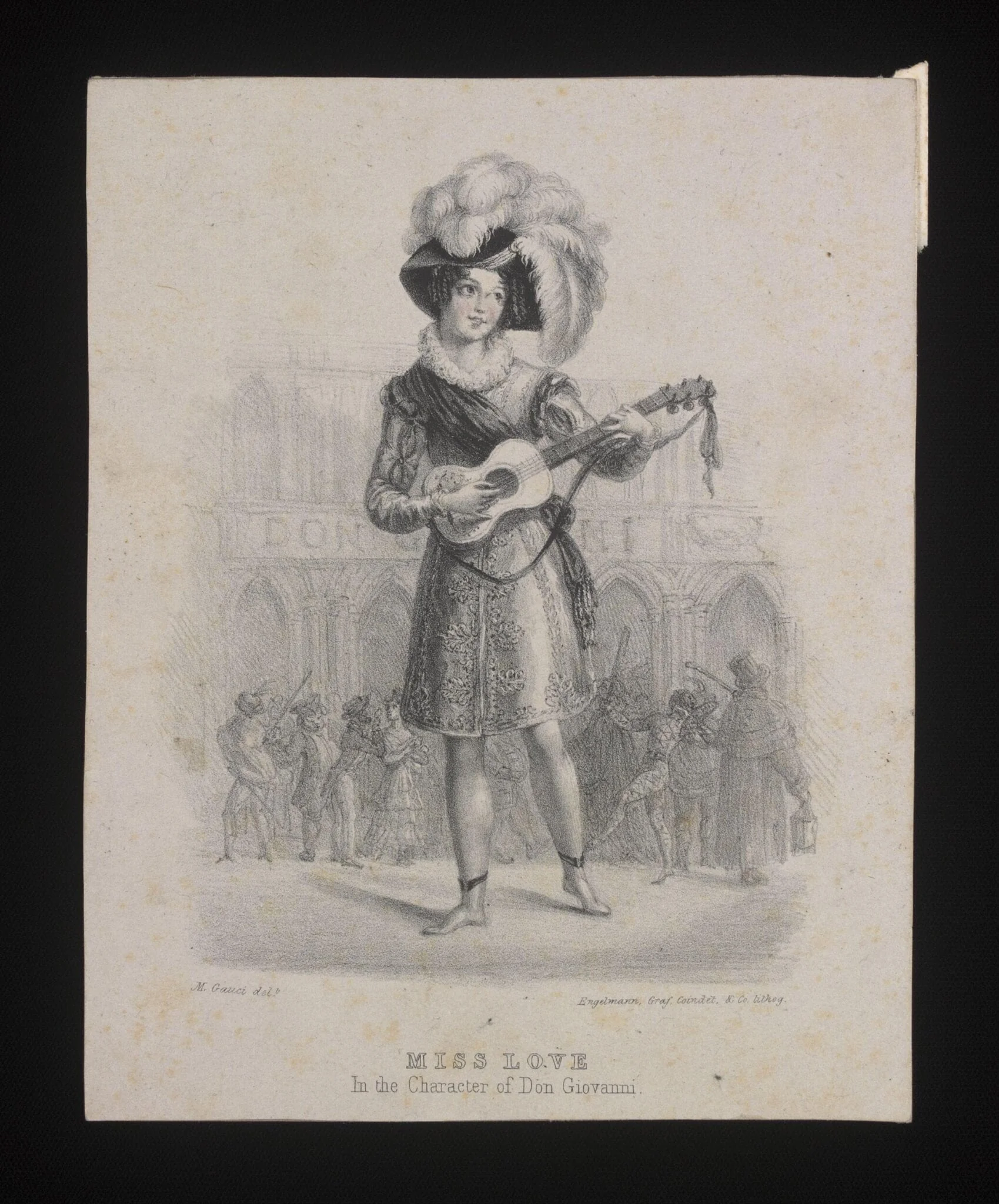 Miss Love in the character of Don Giovanni