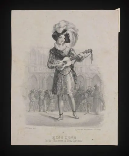 Miss Love in the character of Don Giovanni