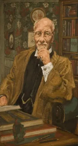 Sir John Gielgud as Sir Sydney Cockerell in 'The Best of Friends' by Hugh Whitemore