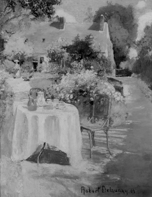In the Garden, by Robert Delaunay, oil, 1904