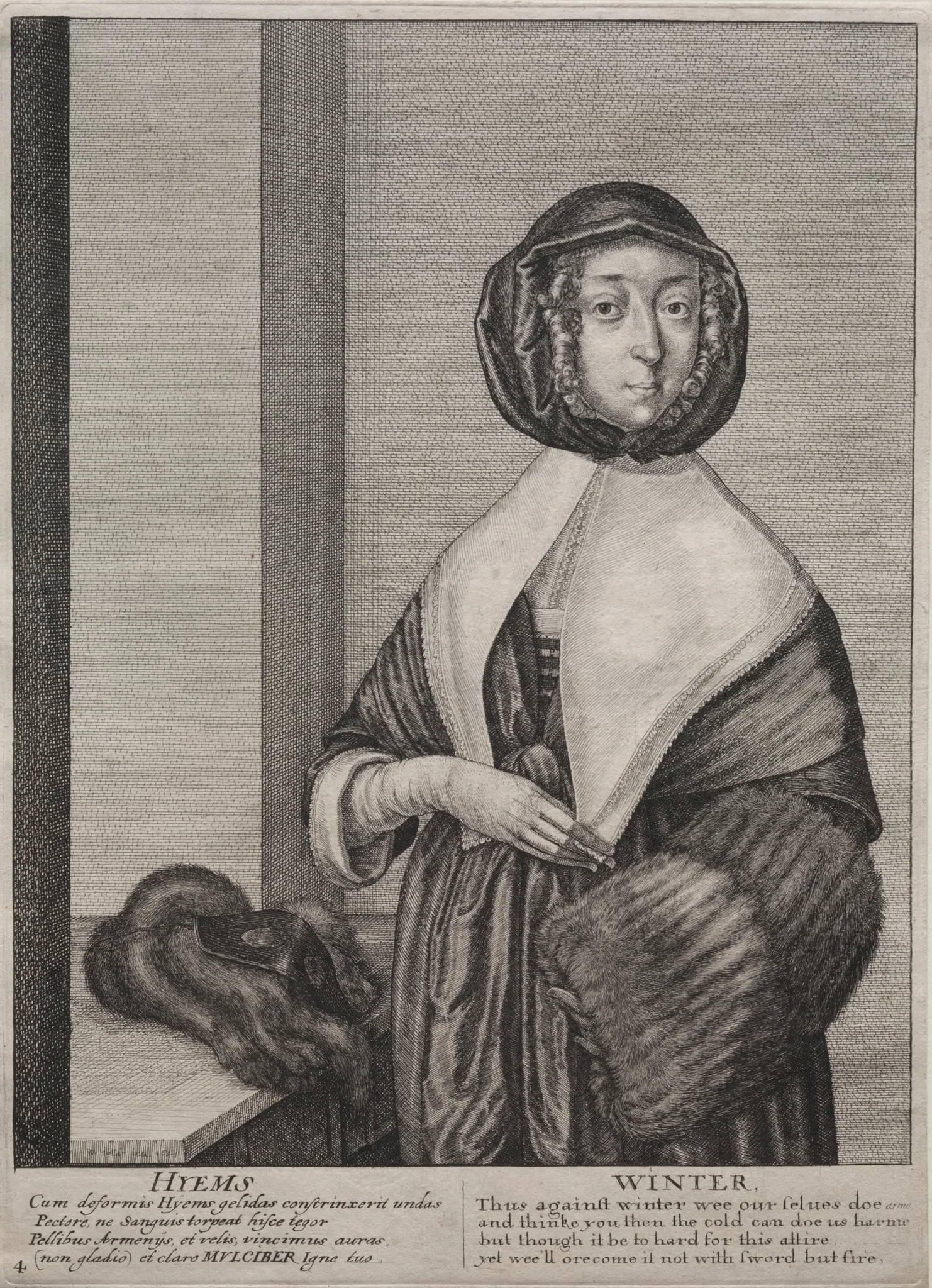 The Four Seasons:  Winter, by Wenceslaus Hollar, 1641