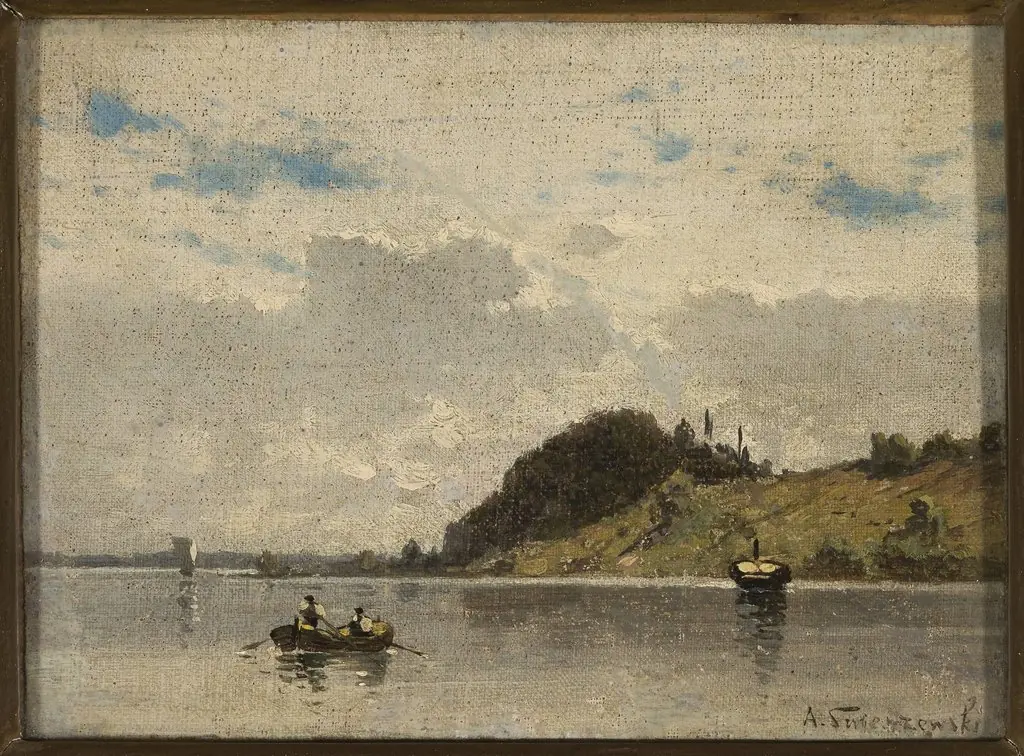 River (lake) landscape