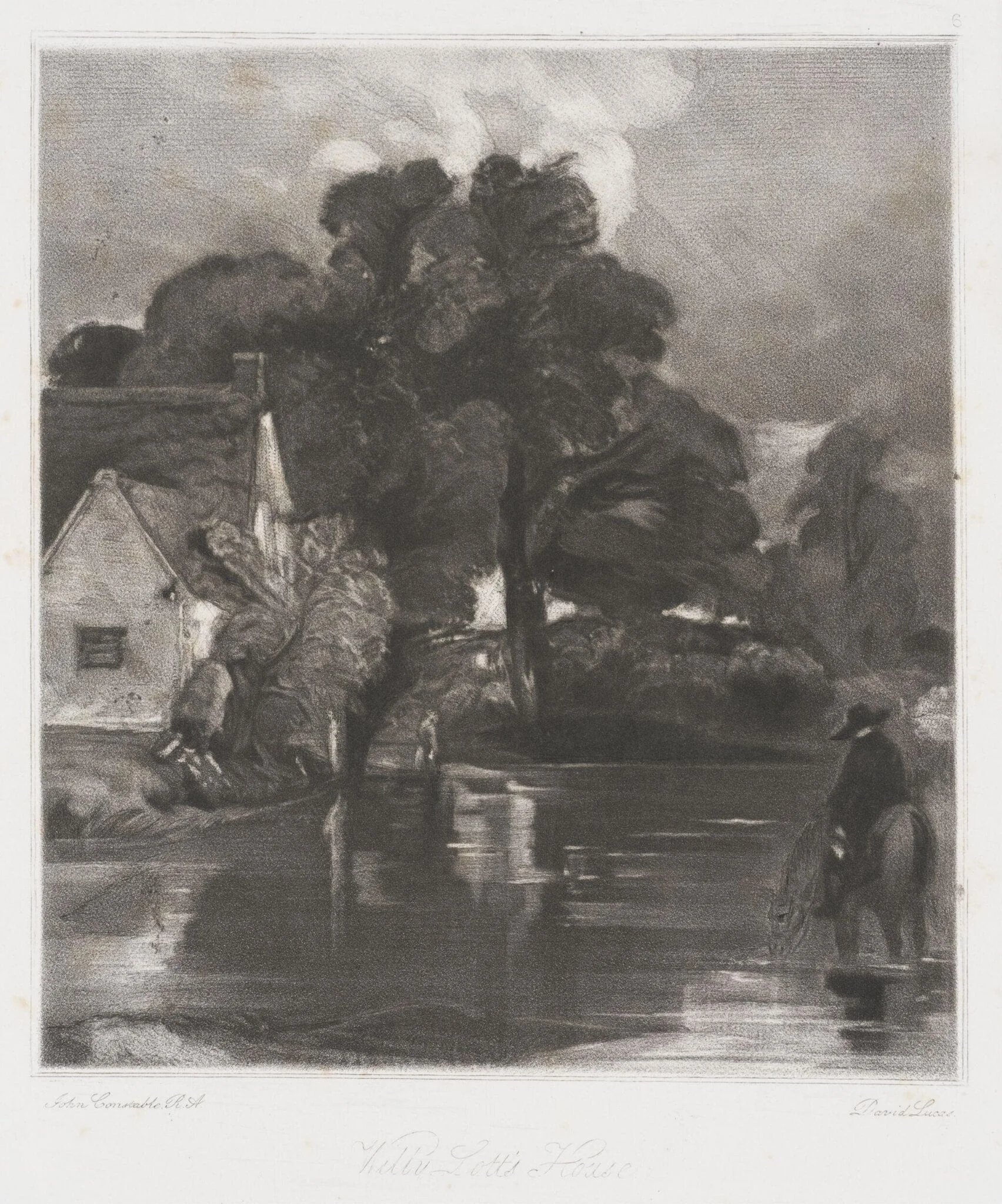 Willy Lott's House, by John Constable, 1855