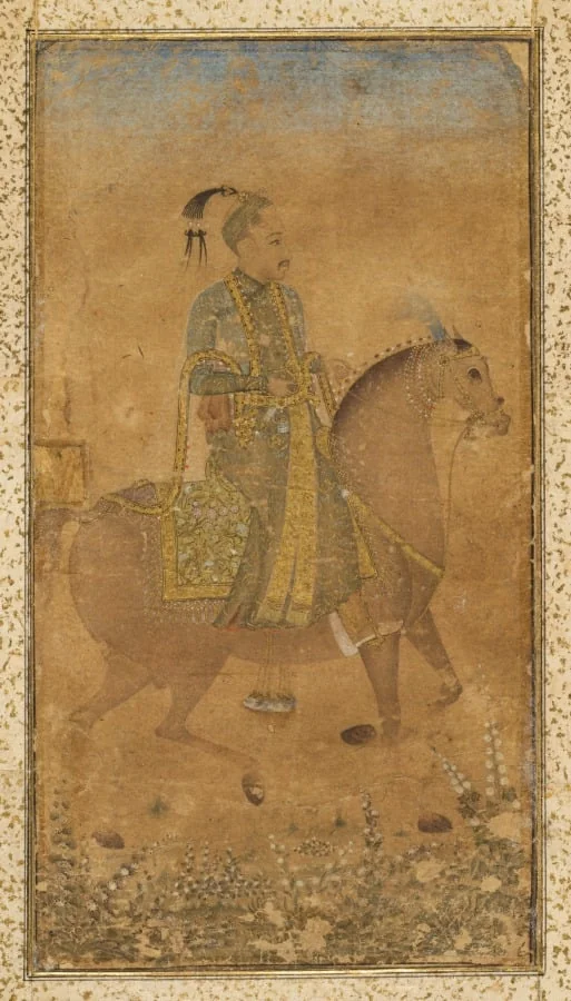 Sultan Abdullah Qutb Shah (1614-74) on Horseback, by Unknown, unspecified, 1635