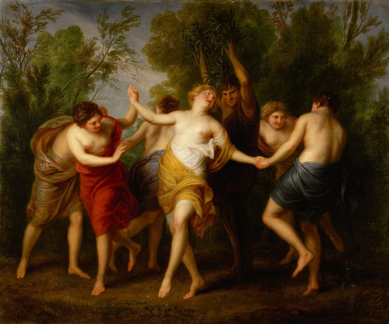 Verwandlung des Apulus in einen Ölbaum, by Andries Cornelis Lens, unspecified, 1765