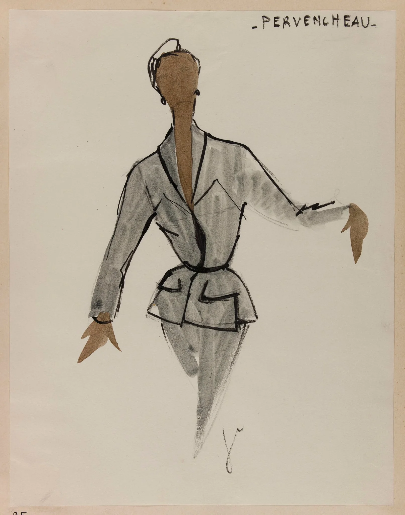 Pervencheau, by Carven, 1952