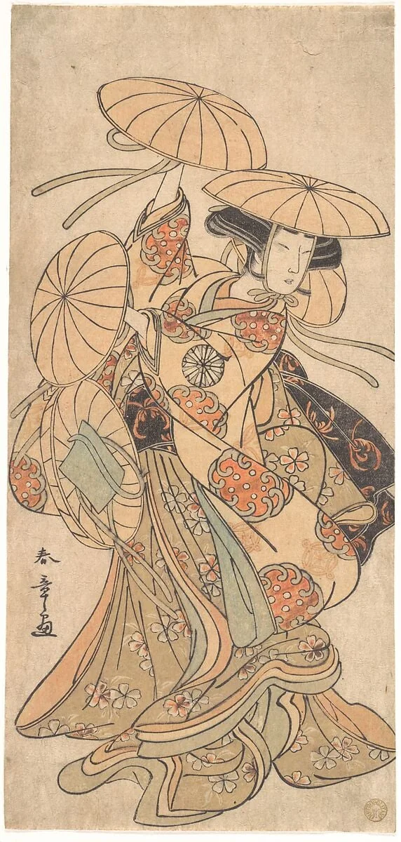 初代中村富十郎|Kabuki Actor Nakamura Tomijūrō I in a Female Dance Role