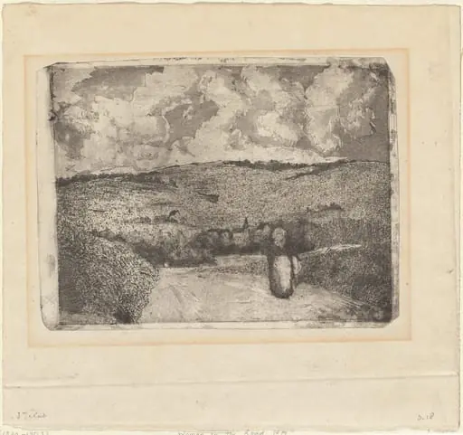 A Woman Walking along a Country Road (La Femme sur la Route)