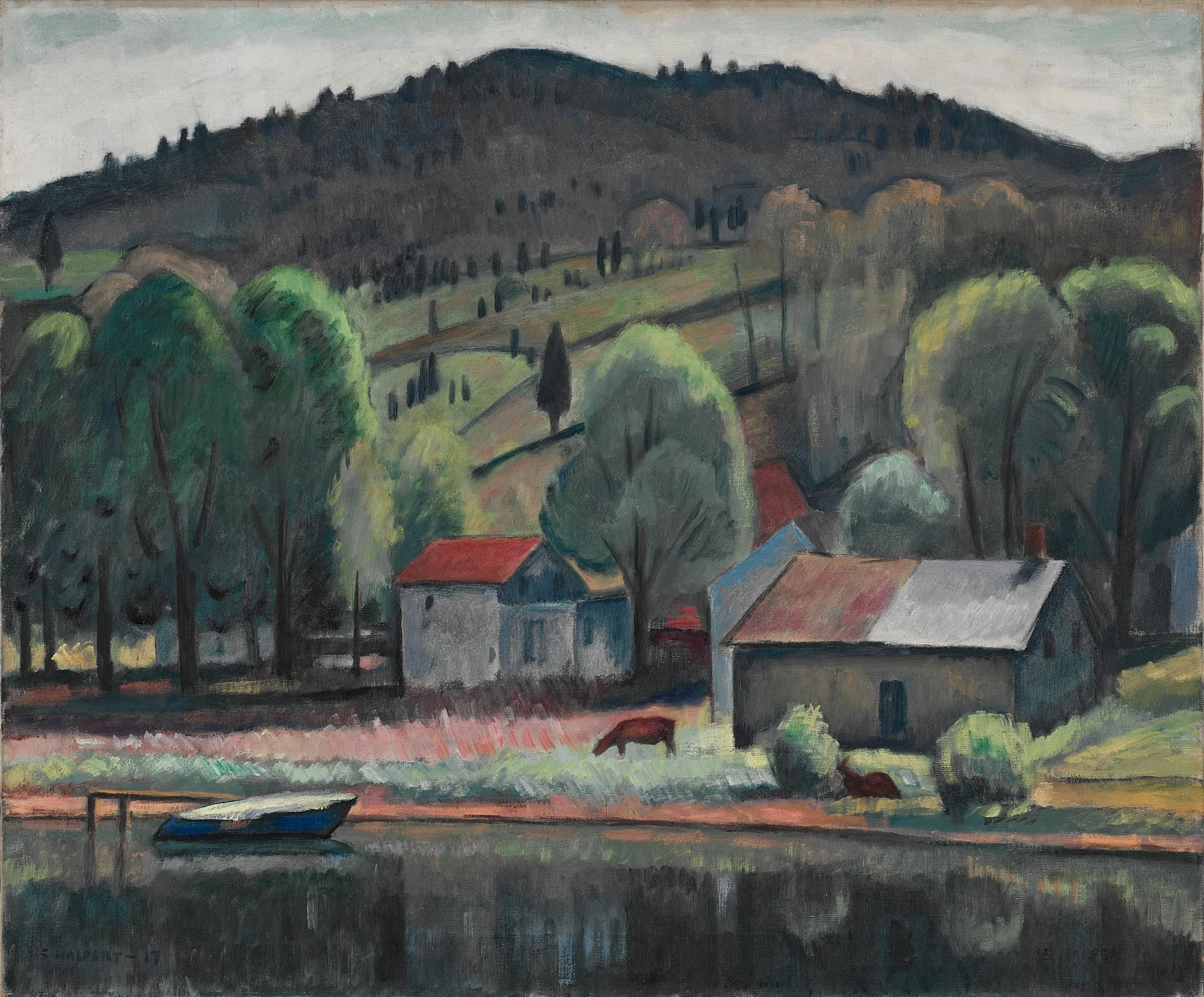 Eddyville, by Samuel Halpert, unspecified, 1917