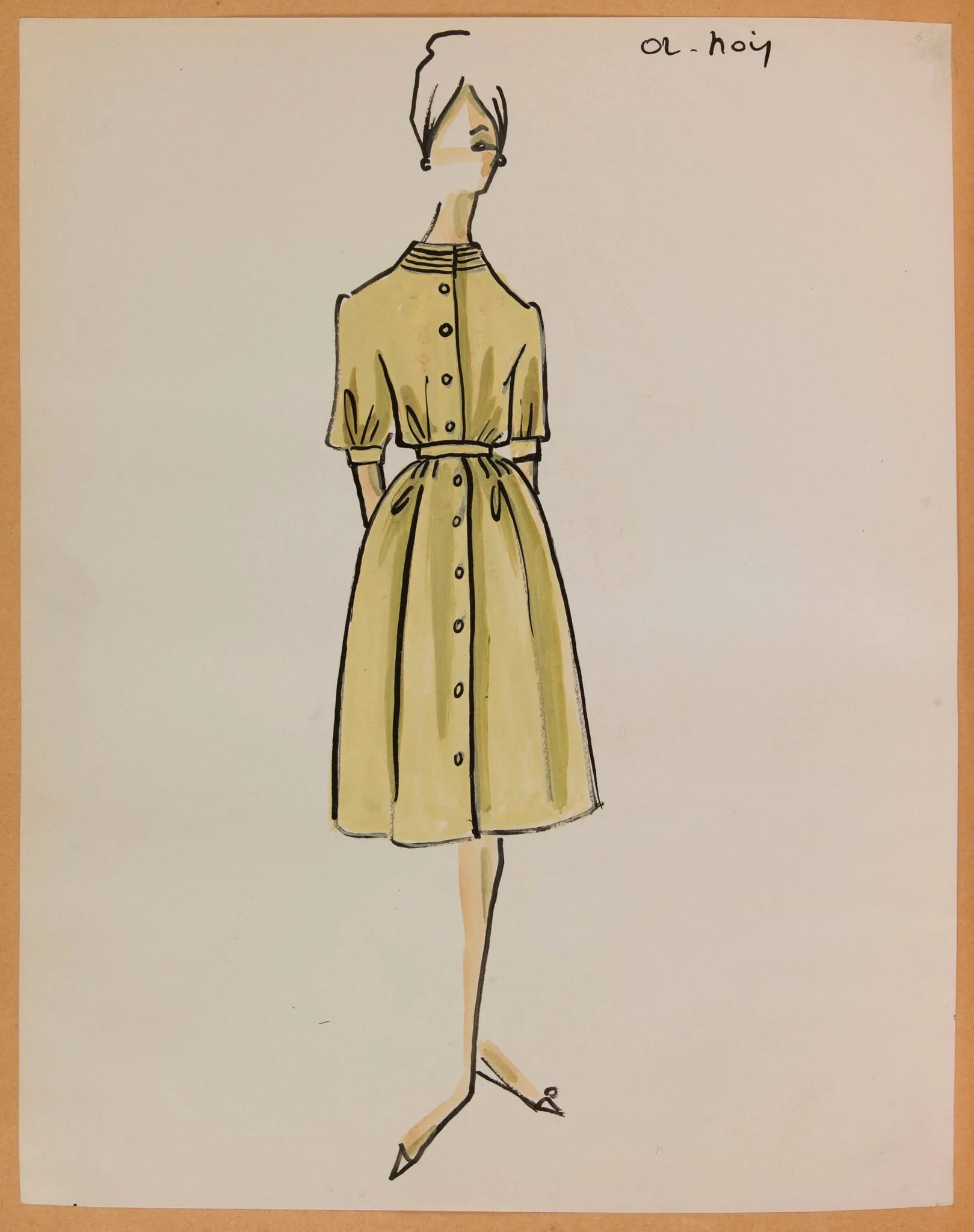 Or noir, by Carven, 1958