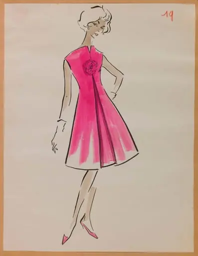 Robe sans manches rose