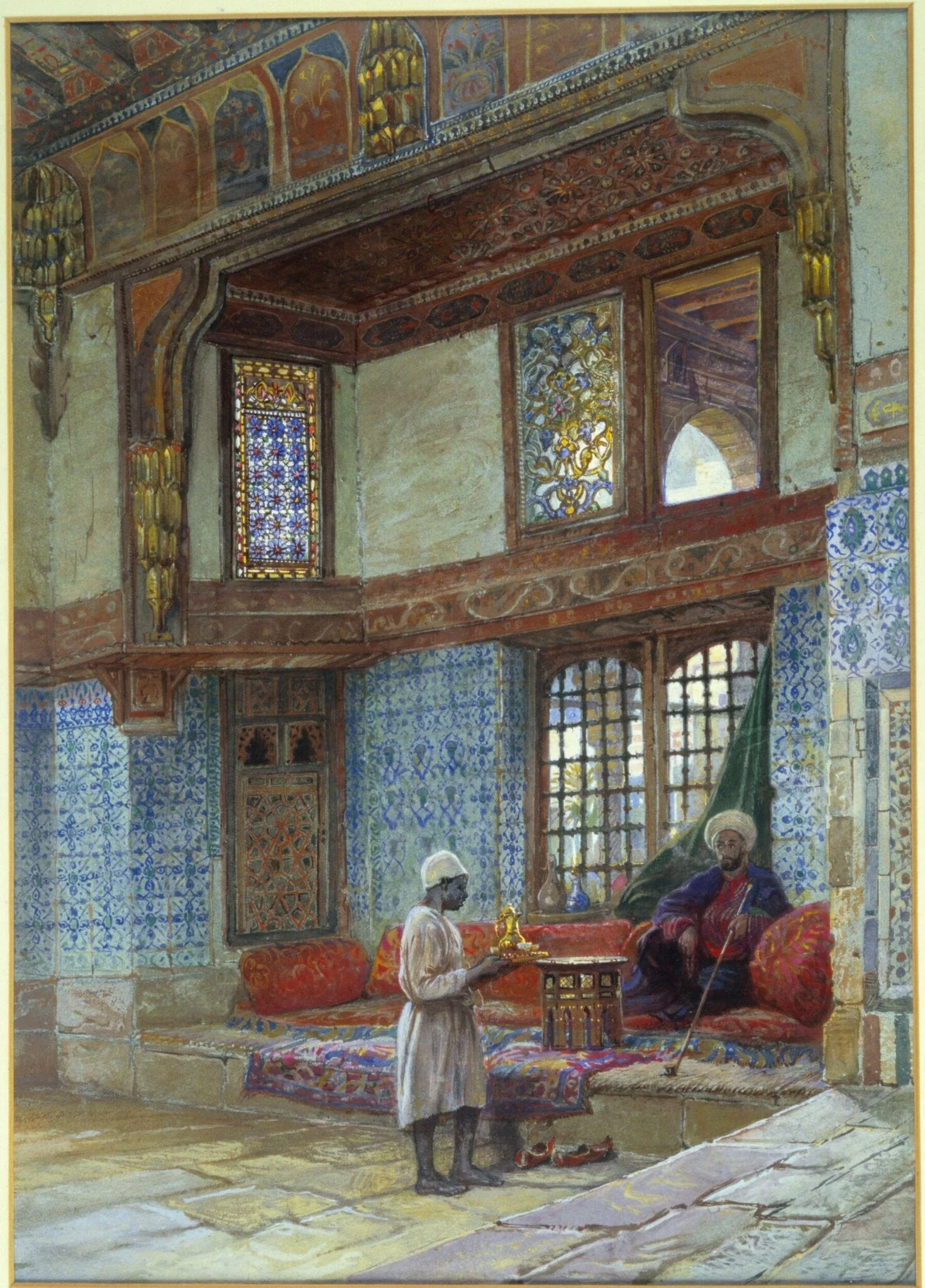 Recess in the reception room in the house of the Mufti Sheikh el Mahadi, Cairo