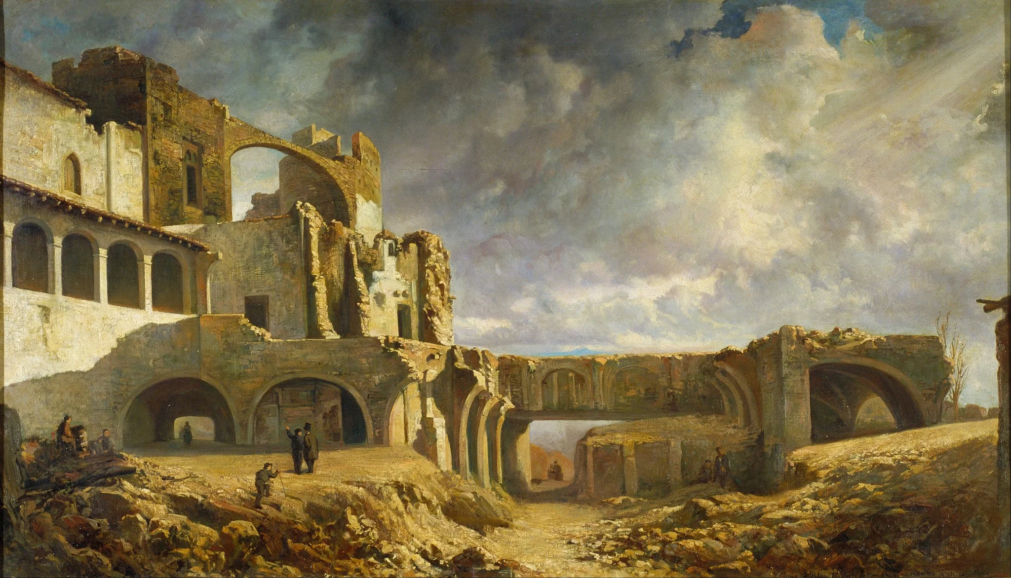Ruins of the Palace, by Ramon Martí Alsina, oil, 1859