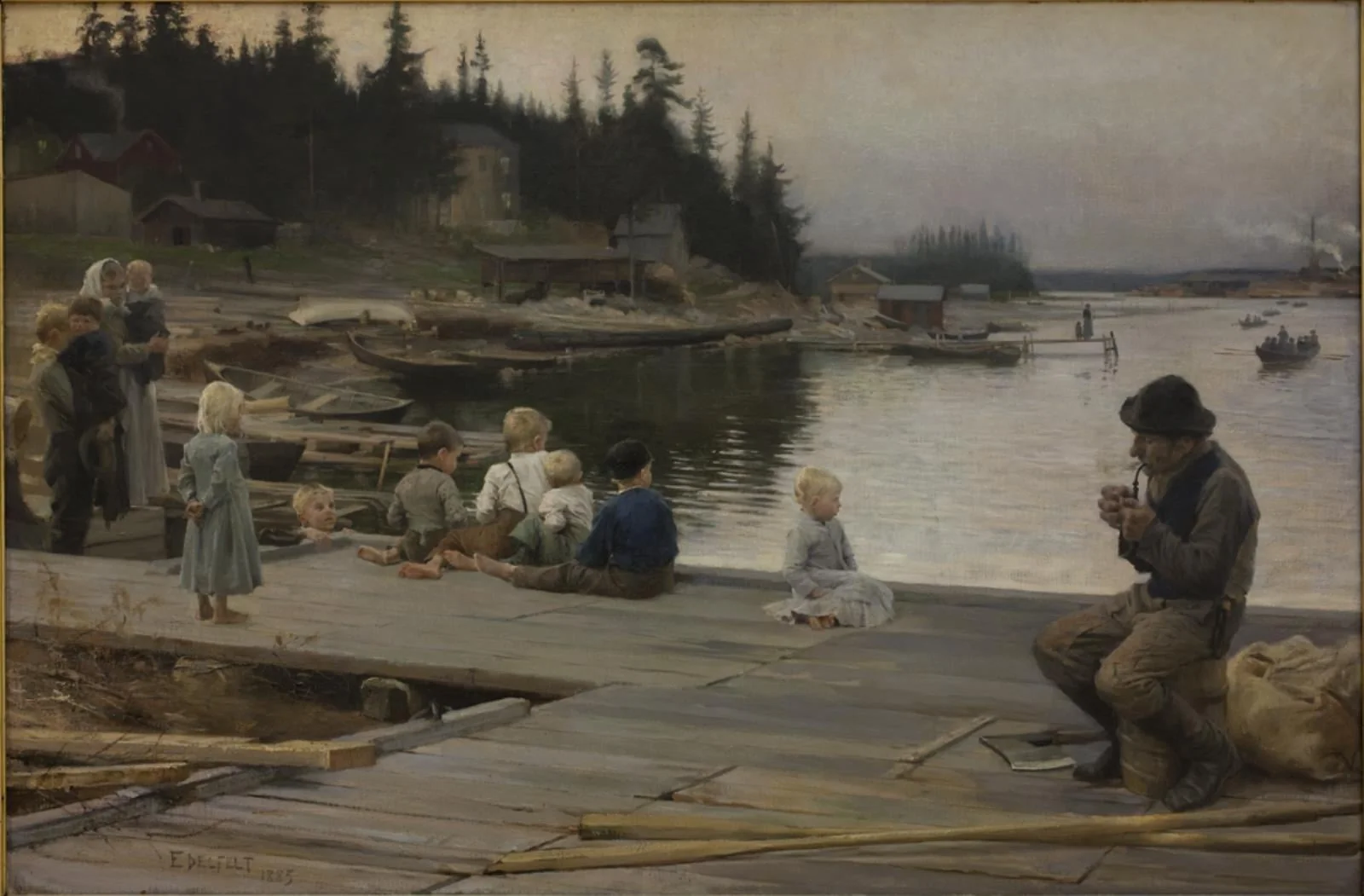 Summer Evening at Hammar's Repair Yard