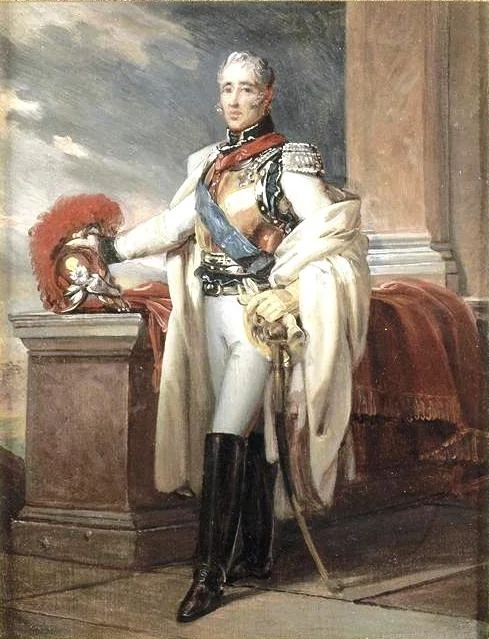 Charles-Philippe de France (1757-1836), comte d'Artois, en uniforme de colonel général des Carabiniers, vers 1815 (esquisse), by François Gérard, oil, 1815
