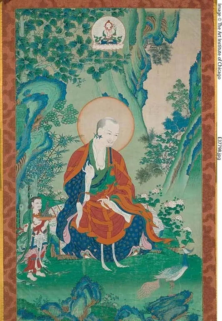 Painted Banner (Thangka) of Vajriputra, One of the Sixteen Great...