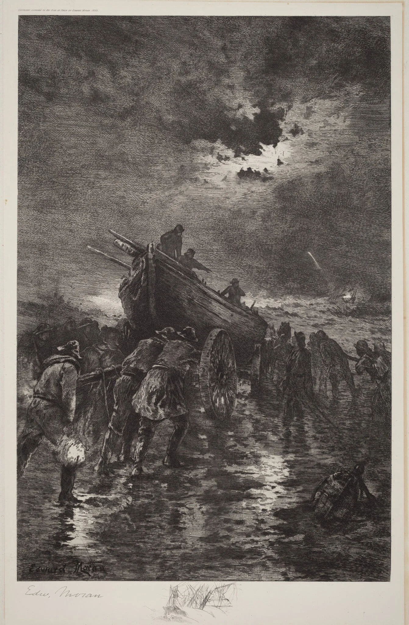 Untitled (Launching a Dory/To the Rescue/Shipwreck)