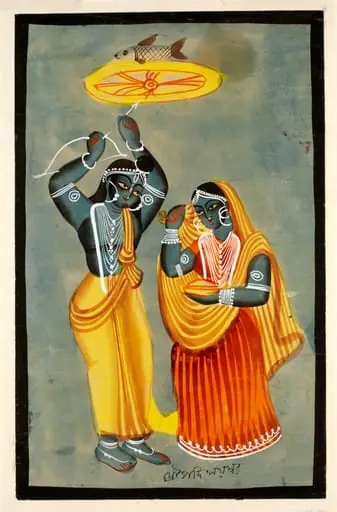 Arjuna and Draupadi