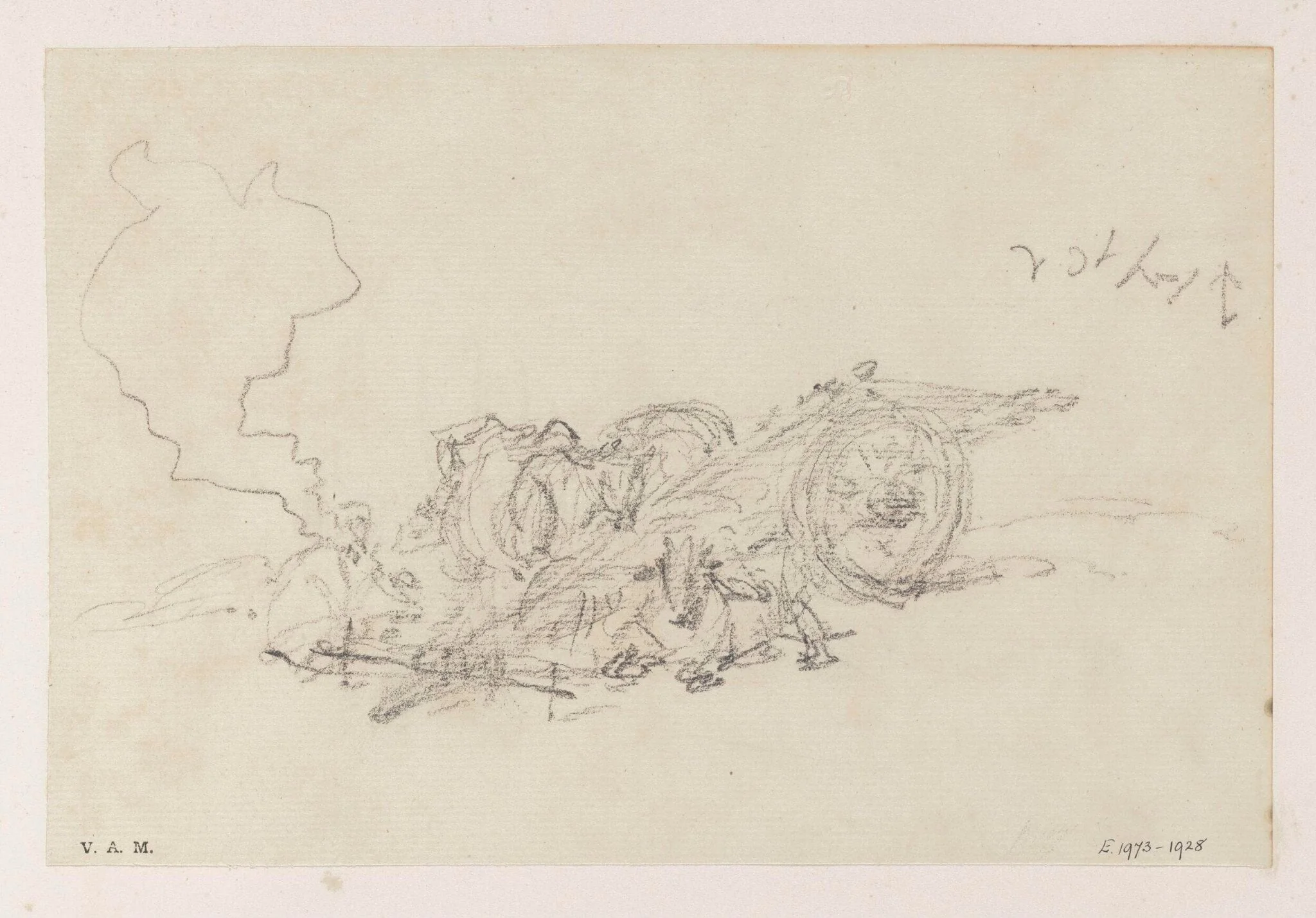 An Indian cart, by George Chinnery, 16