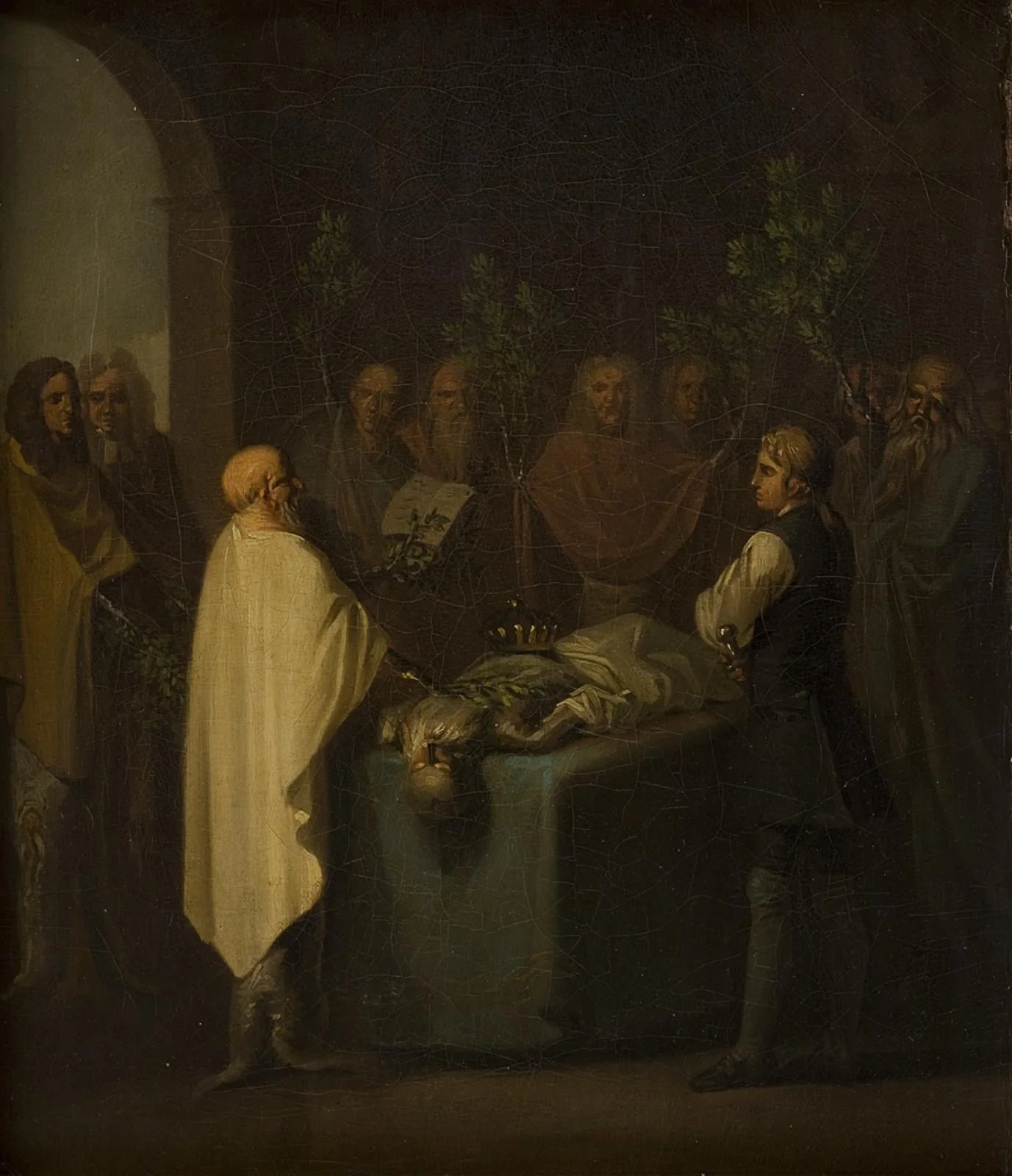 Niels Klim Attends the Sentencing of the Deceased Potuan Prince., by Unknown, 1786