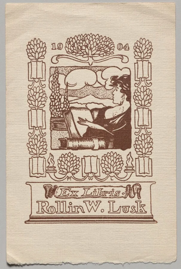 Bookplate: Rollin W. Lusk