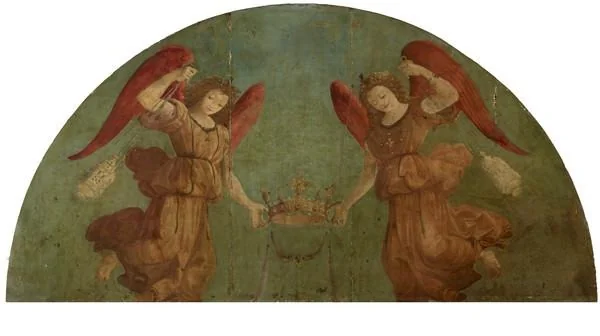 Two Censing Angels Holding a Crown, by Piero di Cosimo, unspecified, 1502