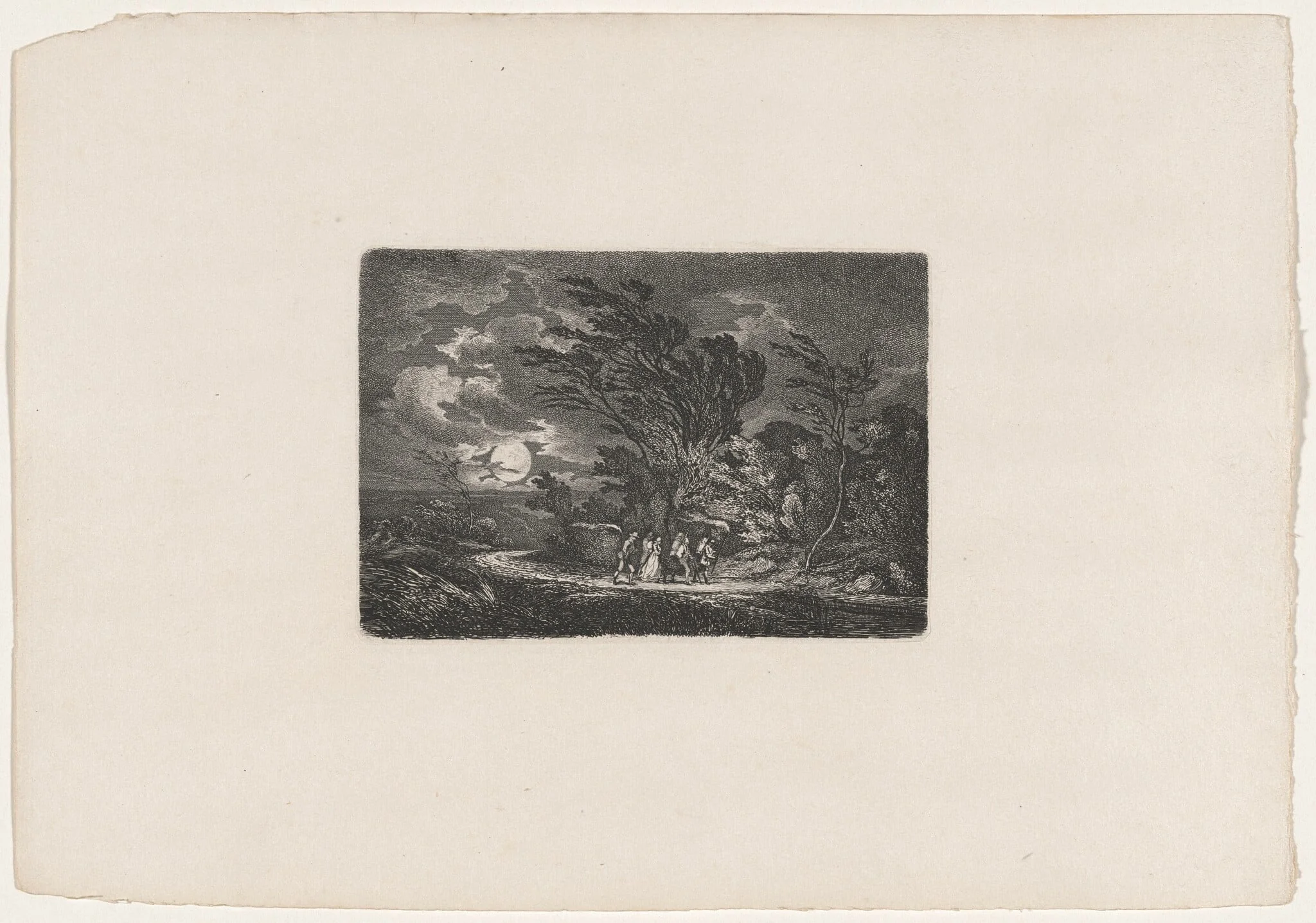 Five Travellers in the Moonlight