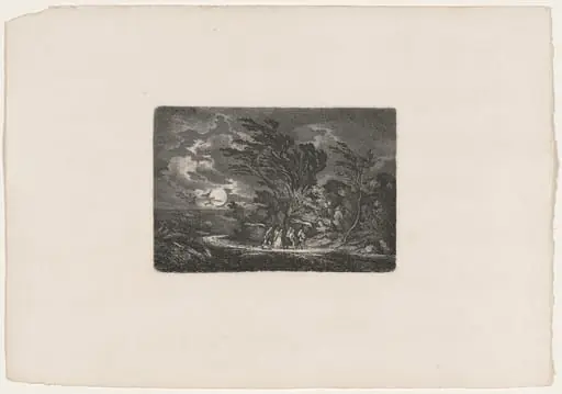 Five Travellers in the Moonlight