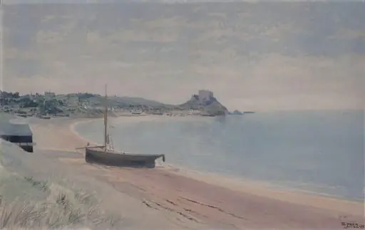 Coast scene at Gorey, Jersey