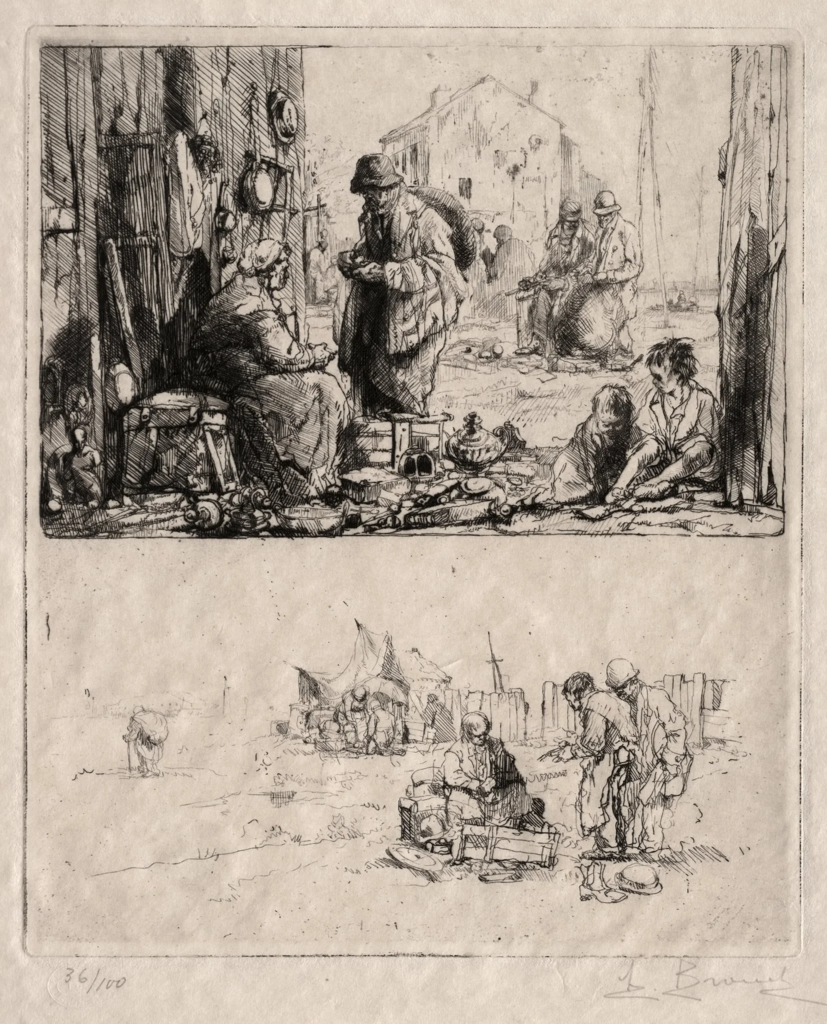 On the Fortifications at Saint-Ouen, by Auguste Brouet, 1922