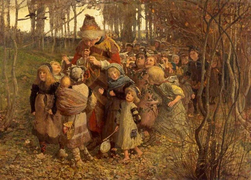 The Pied Piper of Hamelin, by James Elder Christie, oil, 1891