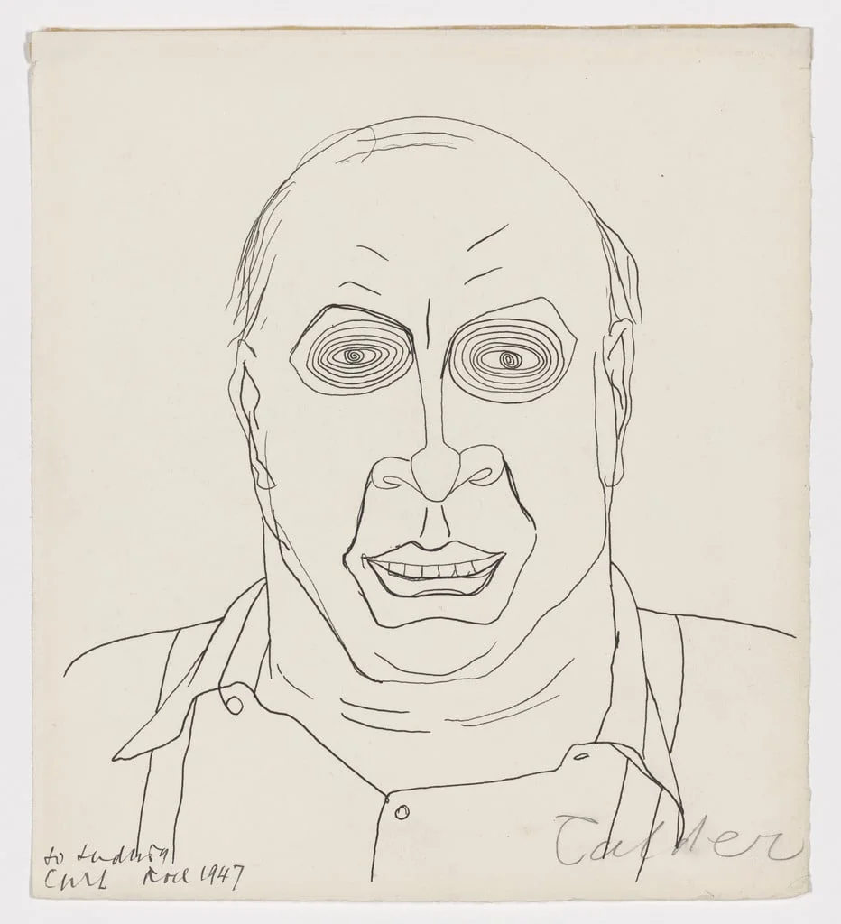 Untitled, by Alexander Calder, ink, 1947