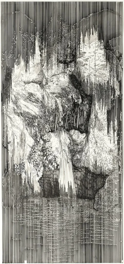 Untitled, by Yehudit Sasportas, ink, 2003